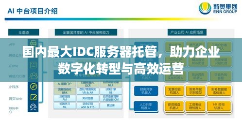 国内最大IDC服务器托管，助力企业数字化转型与高效运营