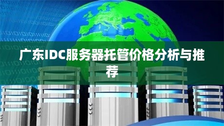 广东IDC服务器托管价格分析与推荐