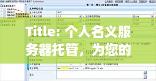 Title: 个人名义服务器托管，为您的网站保驾护航