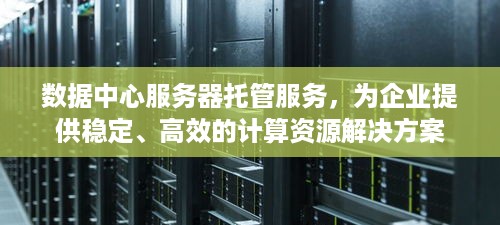 数据中心服务器托管服务，为企业提供稳定、高效的计算资源解决方案