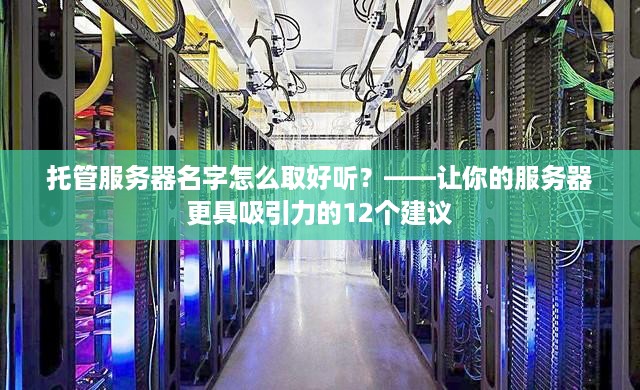 托管服务器名字怎么取好听？——让你的服务器更具吸引力的12个建议