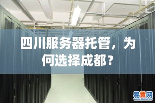 四川服务器托管，为何选择成都？