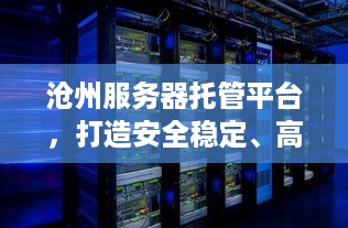 沧州服务器托管平台，打造安全稳定、高效便捷的云计算环境