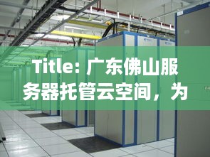 Title: 广东佛山服务器托管云空间，为企业提供稳定、高效的计算服务