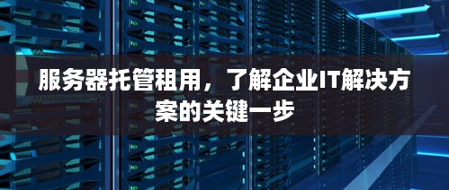 服务器托管租用，了解企业IT解决方案的关键一步