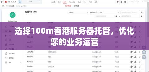 选择100m香港服务器托管，优化您的业务运营