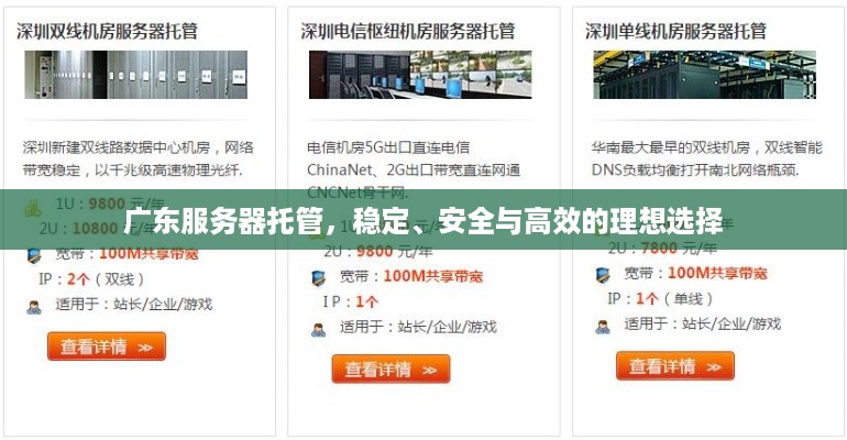 广东服务器托管，稳定、安全与高效的理想选择