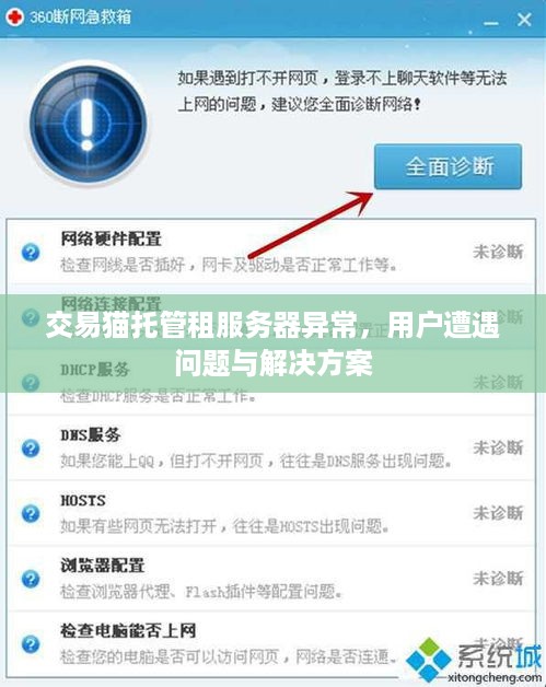 交易猫托管租服务器异常，用户遭遇问题与解决方案
