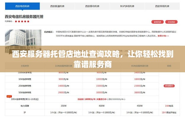 西安服务器托管店地址查询攻略，让你轻松找到靠谱服务商