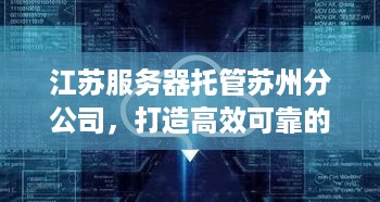 江苏服务器托管苏州分公司，打造高效可靠的云计算解决方案