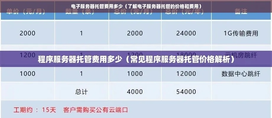 个人服务器托管价钱是多少？揭秘服务器托管行业价格构成与选择建议