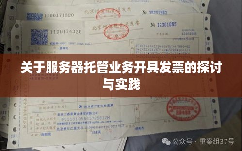 关于服务器托管业务开具发票的探讨与实践