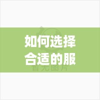 如何选择合适的服务器托管公司？