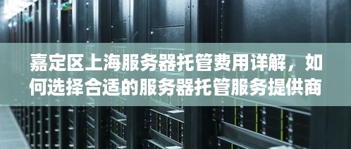 嘉定区上海服务器托管费用详解，如何选择合适的服务器托管服务提供商