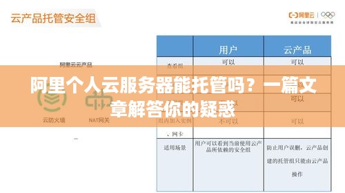 阿里个人云服务器能托管吗？一篇文章解答你的疑惑