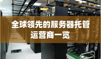 全球领先的服务器托管运营商一览