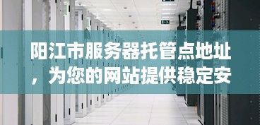 阳江市服务器托管点地址，为您的网站提供稳定安全的网络环境