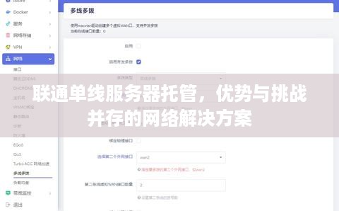 联通单线服务器托管，优势与挑战并存的网络解决方案