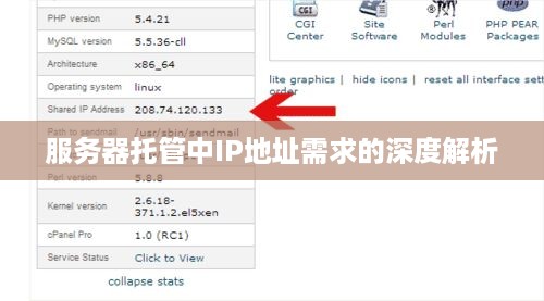 服务器托管中IP地址需求的深度解析