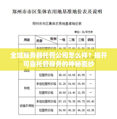 全域服务器托管公司怎么样？揭开可靠托管服务的神秘面纱