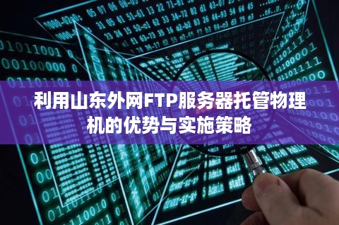 利用山东外网FTP服务器托管物理机的优势与实施策略