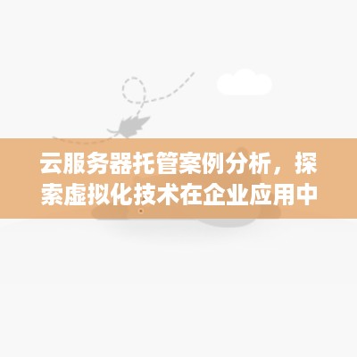 云服务器托管案例分析，探索虚拟化技术在企业应用中的实践与挑战