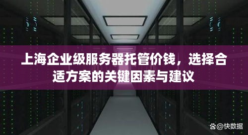 上海企业级服务器托管价钱，选择合适方案的关键因素与建议