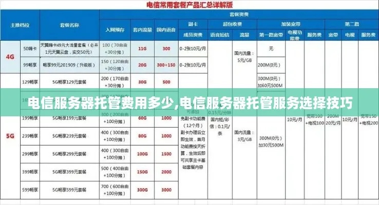 重庆电信服务器托管服务选择指南