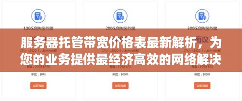 服务器托管带宽价格表最新解析，为您的业务提供最经济高效的网络解决方案