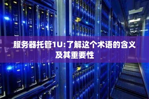 服务器托管1U:了解这个术语的含义及其重要性