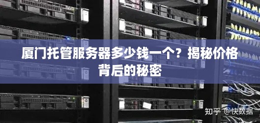 厦门托管服务器多少钱一个？揭秘价格背后的秘密