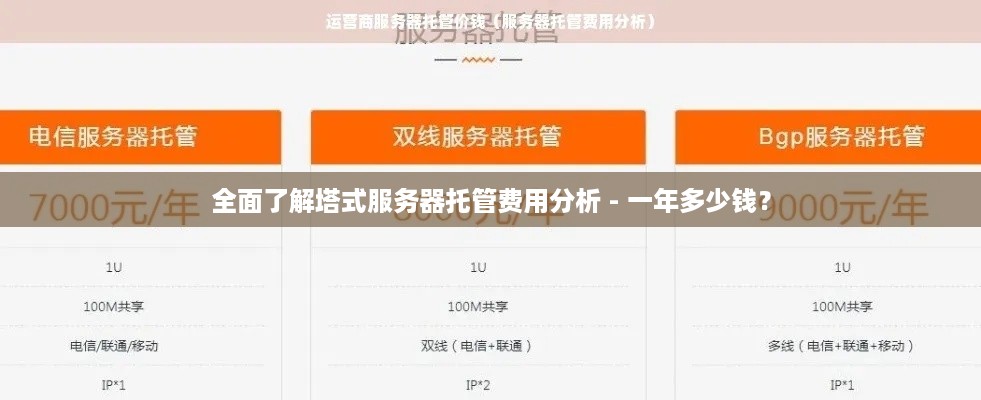 全面了解塔式服务器托管费用分析 - 一年多少钱？