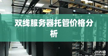 双线服务器托管价格分析