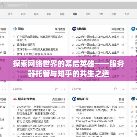 探索网络世界的幕后英雄——服务器托管与知乎的共生之道