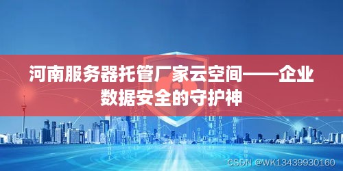 河南服务器托管厂家云空间——企业数据安全的守护神