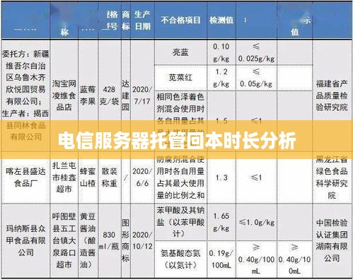 电信服务器托管回本时长分析