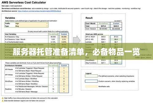 服务器托管准备清单，必备物品一览