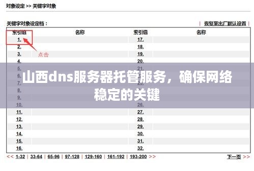 山西dns服务器托管服务，确保网络稳定的关键