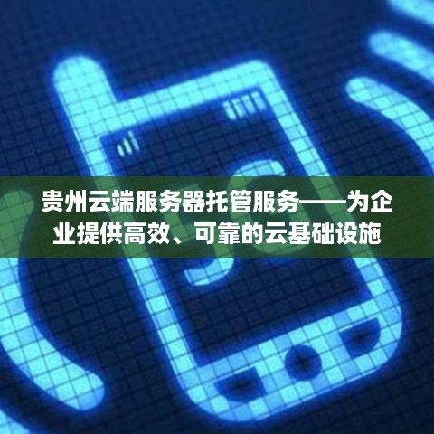 贵州云端服务器托管服务——为企业提供高效、可靠的云基础设施