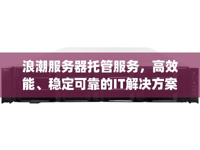 浪潮服务器托管服务，高效能、稳定可靠的IT解决方案