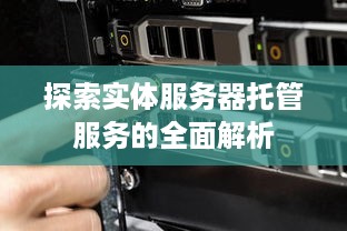 探索实体服务器托管服务的全面解析