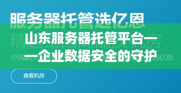 山东服务器托管平台——企业数据安全的守护者