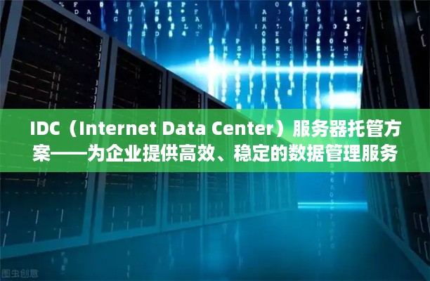 IDC（Internet Data Center）服务器托管方案——为企业提供高效、稳定的数据管理服务