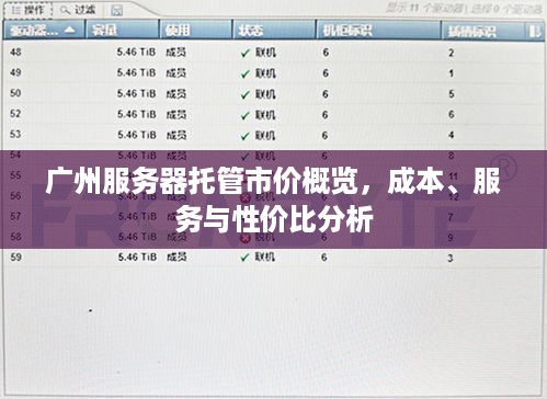 广州服务器托管市价概览，成本、服务与性价比分析