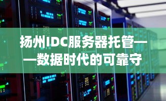 扬州IDC服务器托管——数据时代的可靠守护者