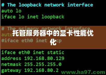 托管服务器中的显卡性能优化