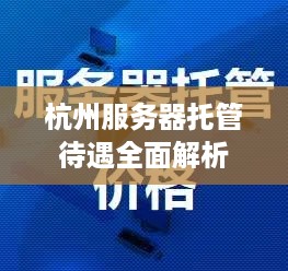 杭州服务器托管待遇全面解析