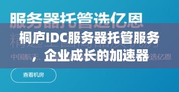 桐庐IDC服务器托管服务，企业成长的加速器