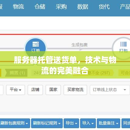 服务器托管送货单，技术与物流的完美融合