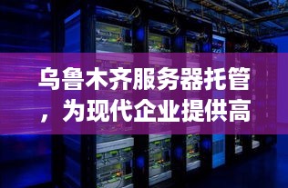 乌鲁木齐服务器托管，为现代企业提供高效、稳定的IT基础设施解决方案